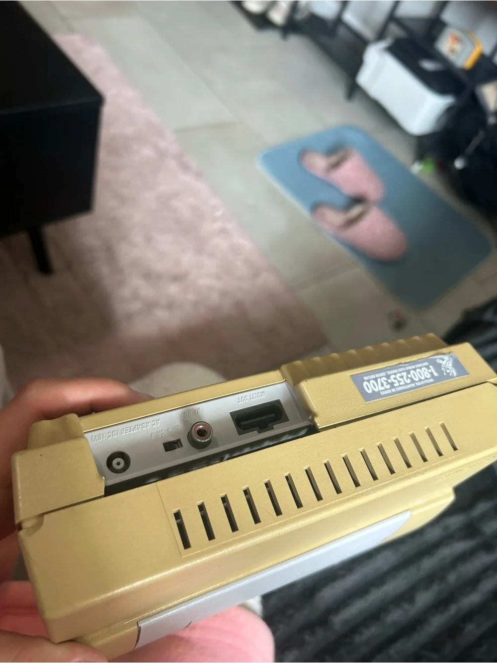 Nintendo Super Nintendo Console - Yellow Casing with Purple Buttons